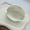 Hammered Chunky Cuff Bracelet for Women Gold Silver Wide Grooved