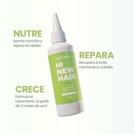 Aceite Capilar de Romero para Crecimiento del Cabello Carbonyko HI NEW HAIR (100 ml) – Hair Oiling con Argán y Jojoba para Nutrición, Reparación y Bri