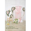 BMQDSM Wedding Welcome Signs Floral(Pack of 2)，Wedding Arch Flowers for