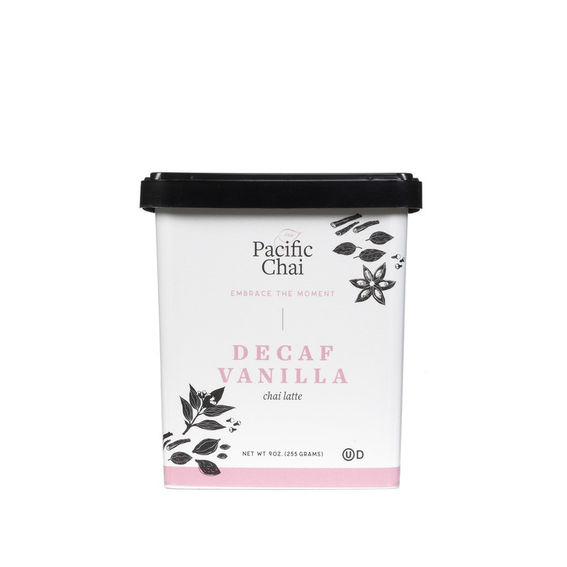 Pacific Chai Decaf Vanilla Chai Latte, Instant Powered Dry Chai