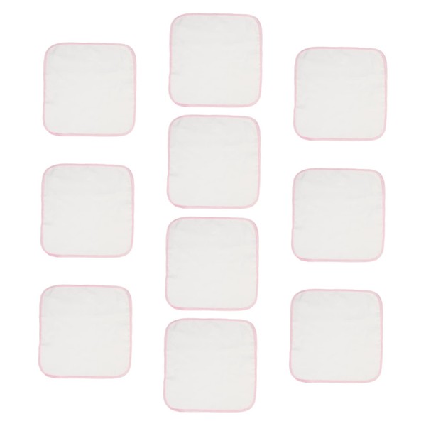 SUPVOX 10pcs Cotton Towels Soft Absorbent Saliva Towels for Newborns