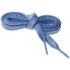 [Elerevyo] 1 Pair Glitter Shiny Metallic Flat Shoelaces Colorful Multicolor