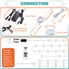 Lvyinyin Slim Under Cabinet LED Puck Lights, 110V Wired Ambiance