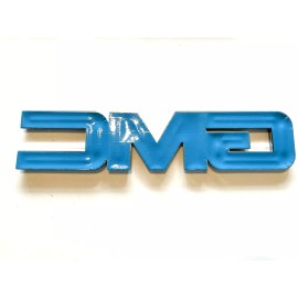 AutoTattoo 14-19 GMC Sierra Tailgate Letter Logo Emblem Adhesive Nameplate OEM Chrome Red