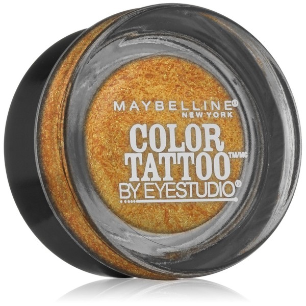 Maybelline New York Eye Studio Color Tattoo Metal 24 Hour Cream Gel Eyeshadow, Gold rush, 0.14 Ounce (Pack of 2)