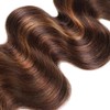 P430 Human Hair Bundles Highlight Body Wave Bundles 14 Inch