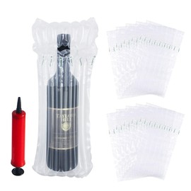 PHIEZC Pack of 10 inflatable bags, inflatable packaging, air column bags, air bubble bags, with free reusable air pump, to protect fragile items