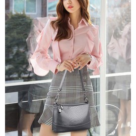 Coolives Women's Shoulder Bag Made of PU Leather Small Hobo Shoulder Bag Handbag Elegant Handbag Bag for Women Disposable, gray, Shopper