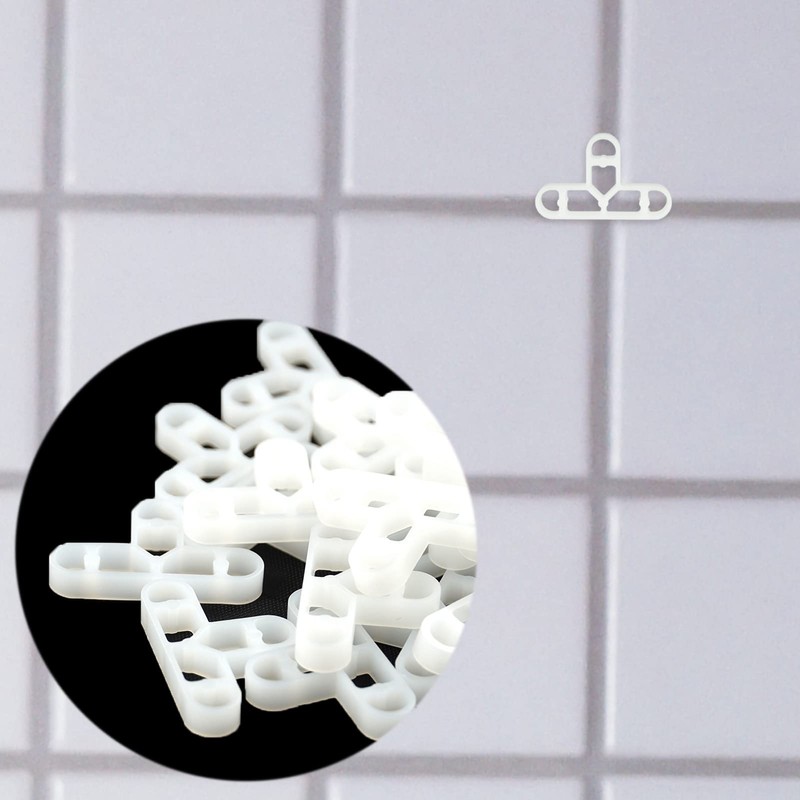 100 Pieces Tile Spacers, 10mm T Shaped Floor Tiles, Removable