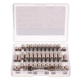 BOJACK Christmas Light Fuses 5A 125V 0.2x0.78 Inch F5AL125V Fast-Blow Glass Fuses 5 amp / 125v Fuse 5a max (Pack of 50)