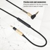 3.5mm Elbow Male to 2.5mm Straight Male Extension Audio Headphone