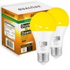 Qualilux Dusk to Dawn Bug Light Bulbs Outdoor, 1900K Amber