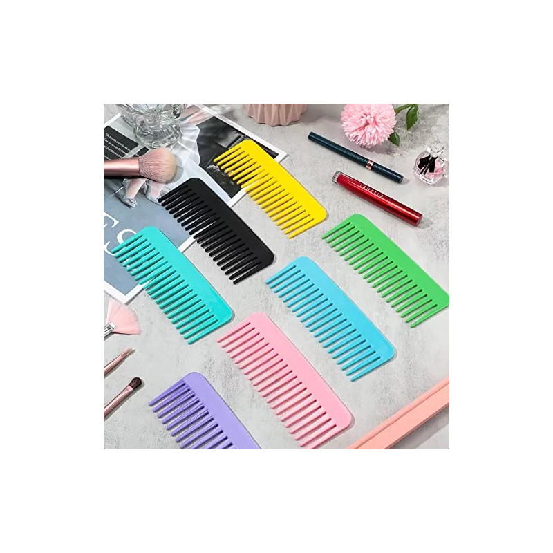 Meanplan Peine De Dientes Anchos Para Desenredar Cabello Rizado, 42