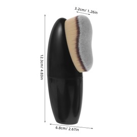 FOMIYES Foundation Brush Foundation Blending Brush Travel Size Makeup Brushes Blush Brush Foundation Makeup Brush Makeup Brush for Liquid Foundation Setting Brush Black Soft Fur
