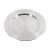 APS Round Under Plate, Stainless Steel Silver, 9 x 12