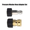 M MINGLE Pressure Washer Hose Adapter Set, M22 to 3/8