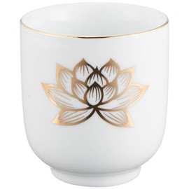 ナカムラ商事(Nakamurashoji) 湯呑 白金ハス 径約4.8×5.3cm