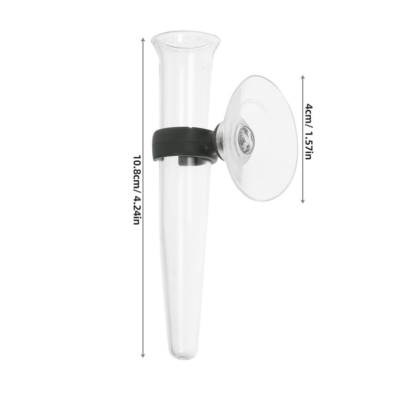 Gatuida Water Plant Test Tubes Container Holder with Suction Cup: