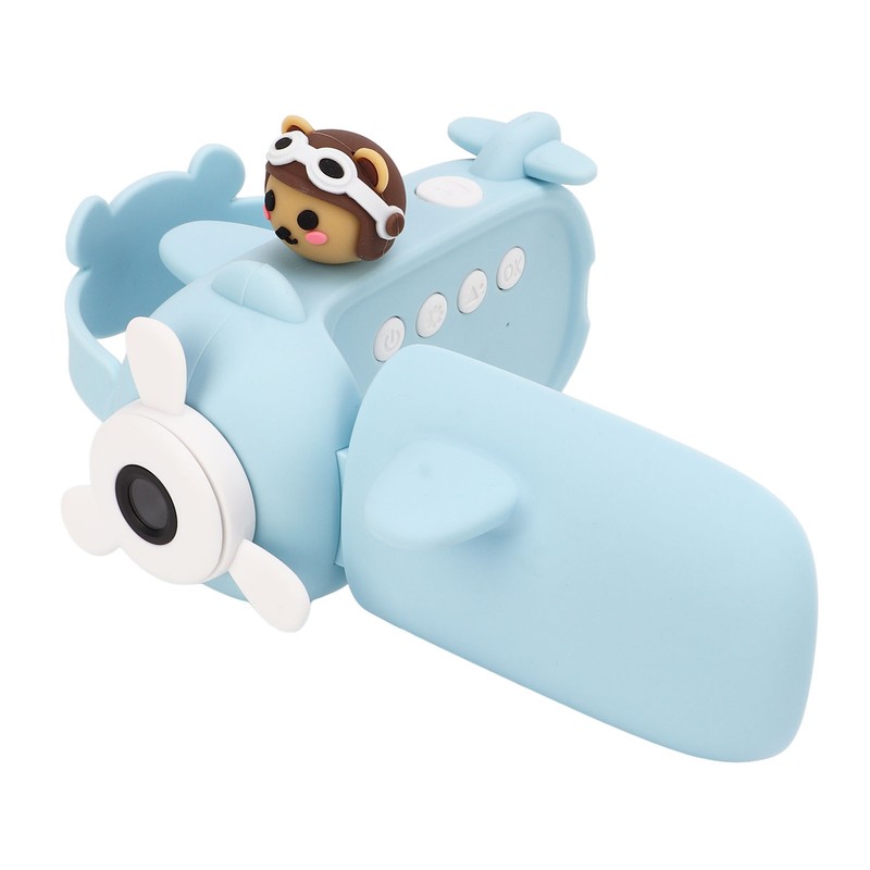Kids Camera Cartoon Bear Blue Handheld DV 50 Million Dual