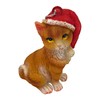 Cat Figurine Christmas Ornaments (Orange Tabby)