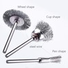 45PC Wire Brushes for Drill Set Stainless Steel Wheel Brushes