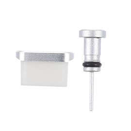 LALAFINA 2 Pairs Type C Dust Plugs for Phone Metal Charging Port Earphone Protectors Easy to Install Remove Prevent Dust Water Stains Practical Accessory for All Devices