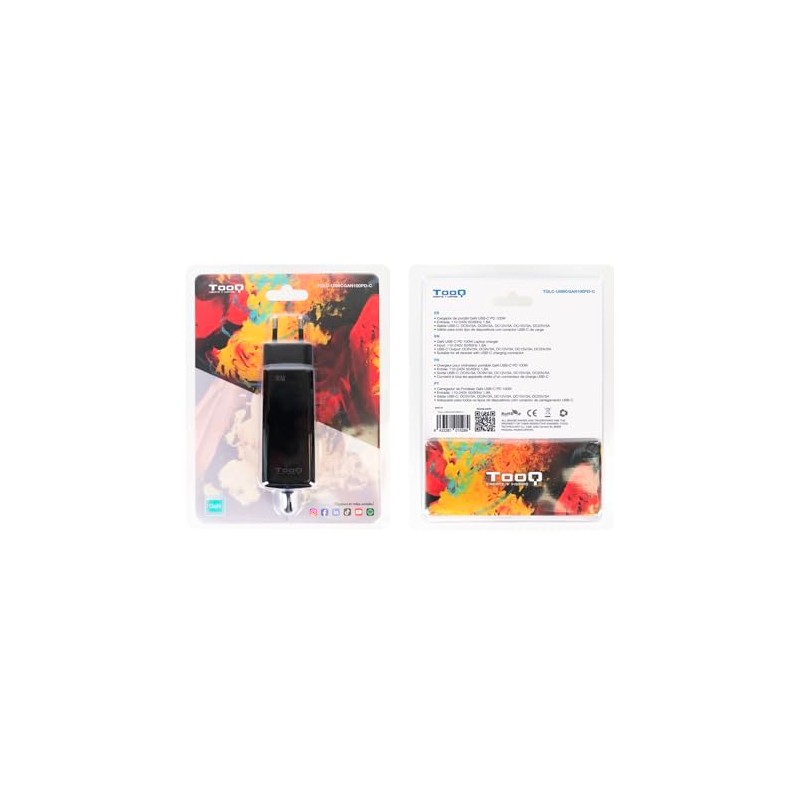 TOOQ TQLC-USBCGAN100PD-C Laptop Charger GAN USB-C PD 100W Black