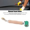 40mm Silicone Seam Roller Dual Use Brass Wheel Wood Handle