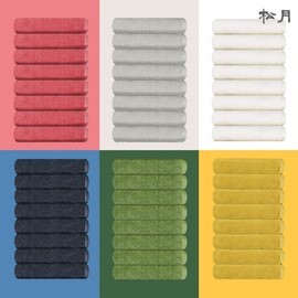 Songwol Towel Colorful Towel 531GSM 170g 40x80cm 30 counts combed yarn dark blue/basic case 1 sheet/printed 5ea