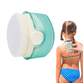 Fengyang Sun Protection Brush Applicator, Sun Protection Brush for Face, Sun Lotion Applicator, Make Up Brush for Sun Protection, Sun Cream Brush for Children Adults (Blue)