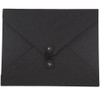 JAM PAPER Kraft Portfolio with Button and String Tie -