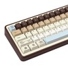 JOLINTAL 130 Keys Otter Coffee Theme Keycaps, Customized PBT Keycaps
