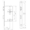 ABUS 61673 ES BB L S 55 72 20 Mortice