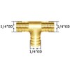 Joywayus 8PCS 1/4" Brass Hose Barb Set, 90 Degree L