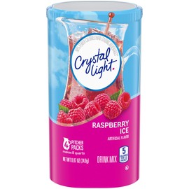 Crystal Light Sugar-Free Raspberry Ice Drink Mix (4 Pitcher Packets)