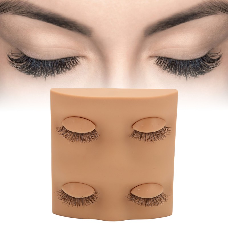 Lash Mannequin Head 2 Pairs Removable Replacement Eyes 3D Simulation