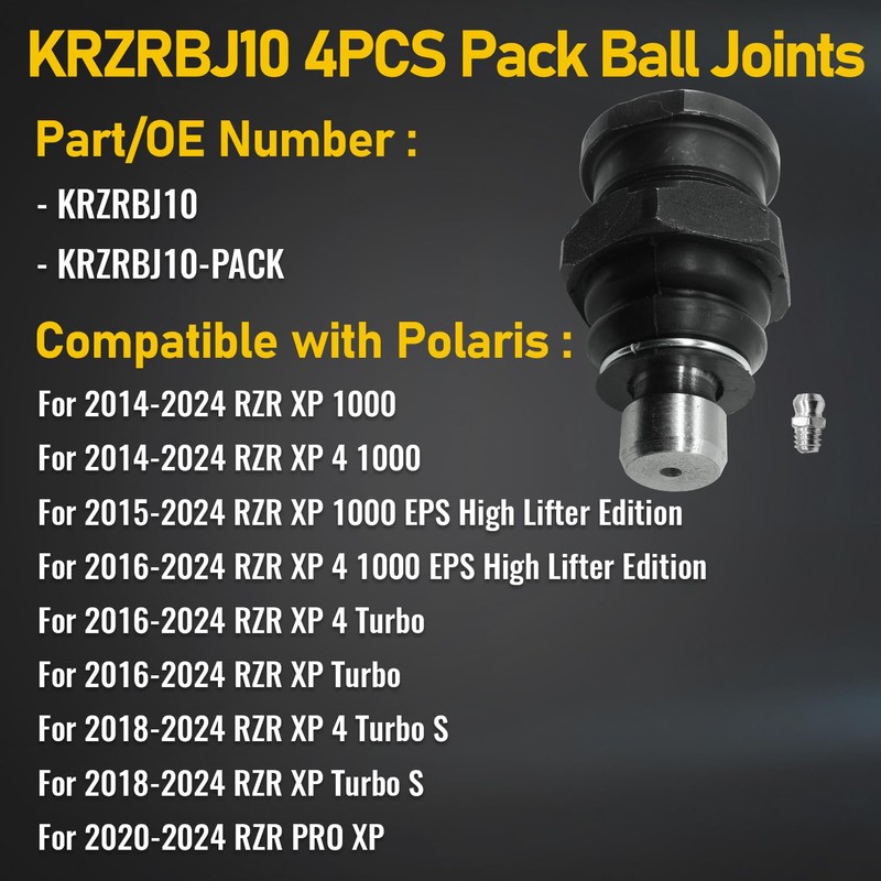 Heavy Duty Ball Joints Fits for Polaris RZR XP 1000,