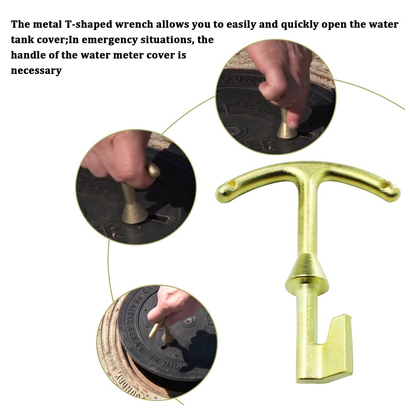Follde M07001 Water Meter Box Key, Water Meter Cover/Lid Opening