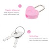 Ipetboom Mini Heart Lock with Keys Small Padlock for Diary