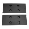 2Pcs Black Red Wine Glass Holder Self Adhesive Plastic Wine