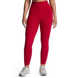Aoxjox Workout Kinetic Seamles Leggings for Women High Waisted Hidden Scrunch Tummy Control Gym Yoga Pants 23" (Lipstick Red, Large)