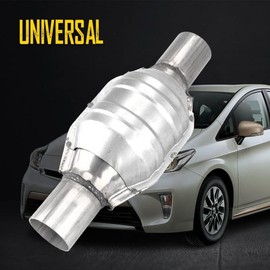 KAX Catalytic Converters,2pcs 2.5" Catalytic Converter Universal EPA Approved &O2 Sensor Port Weld-On for 53005 High Flow Round Catalytic Converter