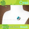 Phoenix Lucky Four-Leaf Clover Crystal Necklace & Bracelet & Earrings