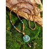 MINACHI Boho Wooden Beads Long Necklace with Elephant Pendant, Unique