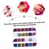 Vaguelly 2 Boxes Heart Shaped Nail Paillettes Glittery Manicure Sequins