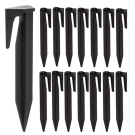 Pack of 100 Pegs for Robotic Lawnmower Boundary Cables, Lawn Mower Accessories, Hook Nails Pegs Ground Spikes Nail, Pegs Wire Attachment, for Lawn Robot, Tent, Camping