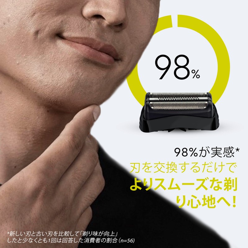 Braun Replacement Blade Series 3 Shaver F/C32B-6-b Black [Full Performance]