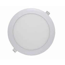 LOWENERGIE 18w LED Round Ceiling Panel Light Warm White Recessed Down Lighting, 225mm Dia, 150w Halogen Equivalent (4000K)