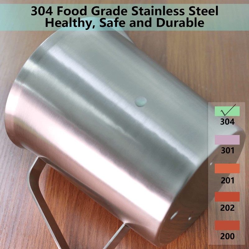 Newness Stainless Steel Measuring Cup, Metal Measuring Cup with Handle