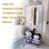 AUGMIRR Garment Rack With Storage Baskets,Clothing Rack for Hanging Clothes,